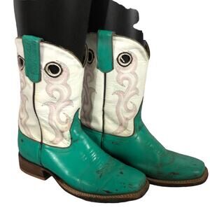 Anderson Bean Boots in green and white size 3